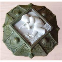 Schafer & Vater Art Deco Jasperware Powder Jar #2051606