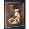 Image 1 : Early 1900's "Lady in Hat" Print Walnut Frame  #2051696