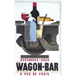 Cassandre  Wagon-Bar Second Edition Lithograph #2051707