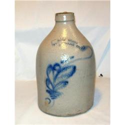 Early Blue Decorated Stoneware Jug #2051712