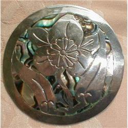 TAXCO Sterling BROOCH Signed - LARGE Pin #2051725