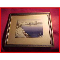 Deco Fred Kiser Signed Crater Lake Photograph #2051737