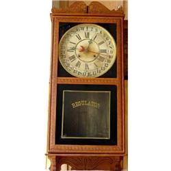 mid 19th Century Calendar Regulator Clock W #2051782