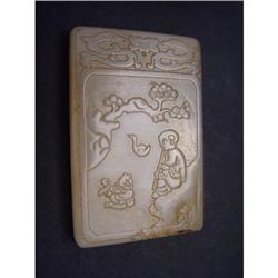 Chinese carved Celadon jade  Pendant #2051791