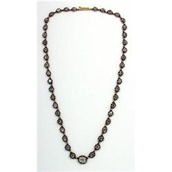 Georgian necklace with rose-cut diamonds  #2051806