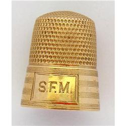14K Gold Thimble #2051833