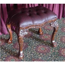 CHIPPENDALE STYLE BALL CLAW OTTOMAN BENCH PIANO#2051846
