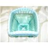 Northwood Blue Opalescent Glass-  Basket #2051910