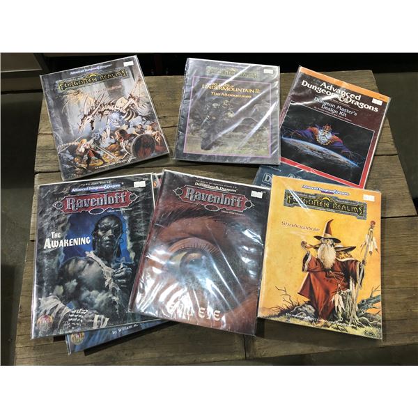 Group of 10 Advanced Dungeons & Dragons official game accessory role play magazines