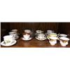 Image 1 : Group of English bone China tea cups & saucers - 21 pcs.
