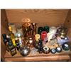 Image 1 : Shelf lot of assorted household decorations - candles/ cooking oils etc.