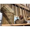 Image 1 : Group of 10 assorted wicker baskets & large pine cones