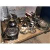 Image 1 : Shelf lot full of assorted silver plate serving pieces - approx. 25 pcs.