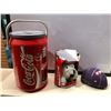 Image 1 : Group of 3 vintage Coca-Cola collectables - cooler/ plush polar bear & basketball