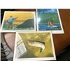 Image 1 : Three limited edition fly fishing prints signed & numbered by artist