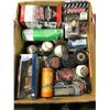 Image 1 : Box full of assorted sports collectables & decorative pieces