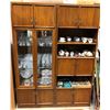 Image 1 : 2 piece wall unit display cabinet set