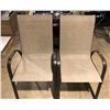 Image 1 : Pair of metal w/fabric seats patio chairs