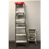 Image 1 : Werner 6ft aluminum step ladder & small folding step stool