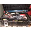 Image 2 : Shelf lot of assorted tools - tools box & contents/assorted grease guns/parts organizer/tray