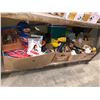 Image 4 : Shelf lot w/5 boxes filled with assorted tools/hardware & misc.