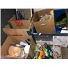 Image 1 : Four boxes filled w/assorted yard & garden/misc. items