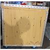 Image 3 : Large wooden rolling storage bin 32" x 72"