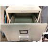 Image 1 : Commodore off white metal 4 drawer filing cabinet w/key