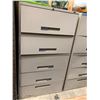 Image 1 : Global light grey 5 drawer metal lateral filing cabinet