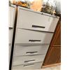 Image 2 : Global light grey 5 drawer metal lateral filing cabinet