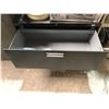 Image 2 : Hon black metal 2 drawer lateral filing cabinet w/key