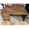 Image 2 : Contemporary 3 drawer brown desk