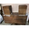 Image 1 : 3 piece contemporary bedroom set - 6 drawer dresser & two 2 drawer nightstands