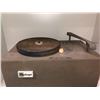 Image 3 : Early 1900's challenger #CHA620 record player/turntable (stamped American Legion grant hodged post 1