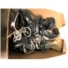 Image 1 : Box full of assorted vintage headphones