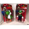 Image 1 : Set of 2 Super Mario action figures 2009 Nintendo (NOS)