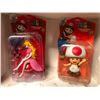 Image 1 : Set of 2 Super Mario action figures 2009 Nintendo (NOS)