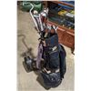 Image 1 : King Kobra golf club set w/bag & fold up cart