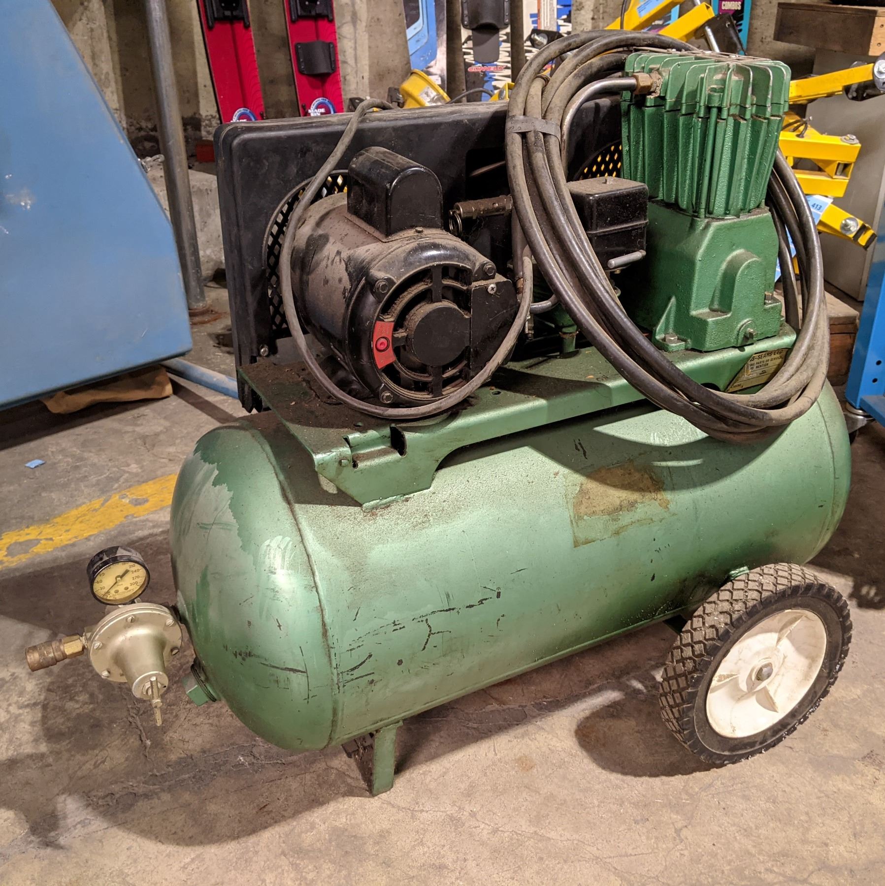 Compressor Green Color Heavy Duty Green air compressor