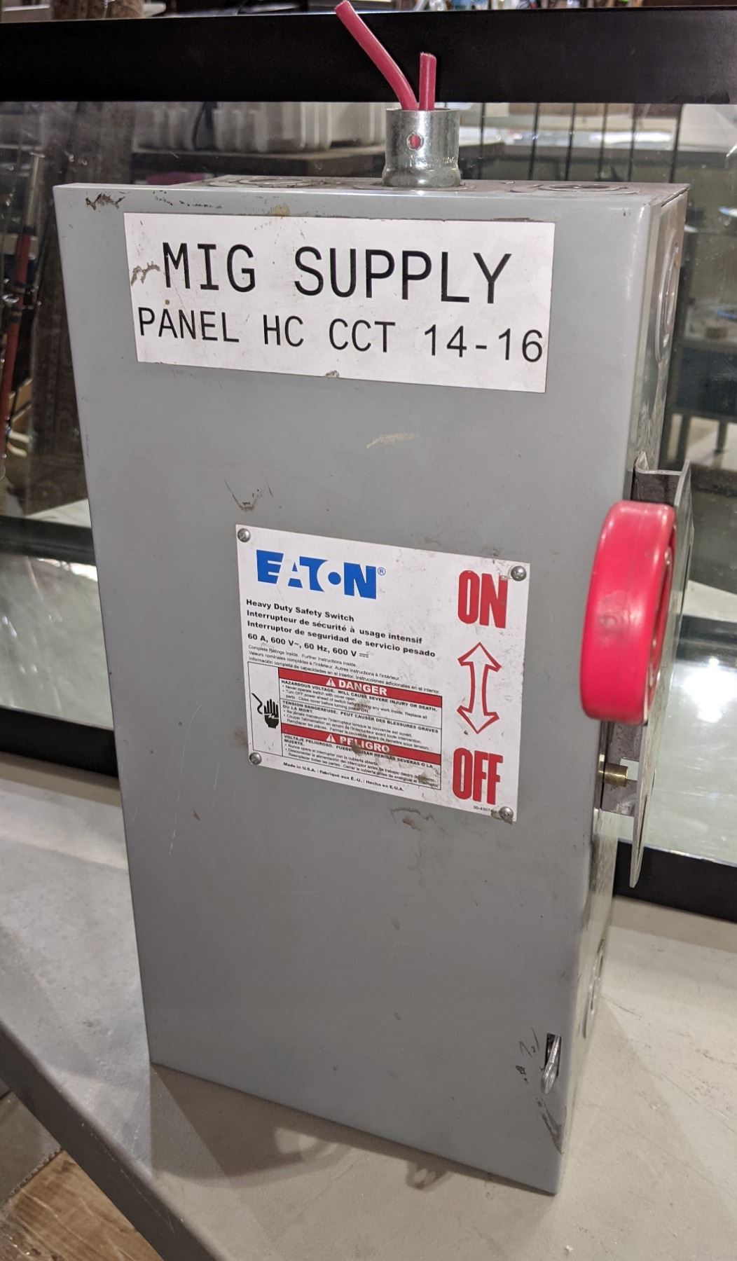 Eaton heavy duty industrial on/off switch box