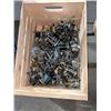 Image 2 : Wood crate filled w/assorted bait cast fishing reels (good working reels)