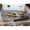 Image 2 : Box of 17 vintage wooden fishing lures