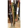 Image 2 : 6 pairs of vintage ski's & bundle of ski poles production props from the Love show