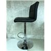 Image 2 : Black & chrome adjustable height barstool (Scratch and Dent store return)