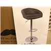 Image 1 : Black & chrome adjustable height barstool (Scratch and Dent store return)