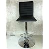 Image 1 : Black & chrome adjustable height barstool (Scratch and Dent store return)