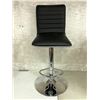 Image 1 : Black & chrome adjustable height barstool (Scratch and Dent store return)