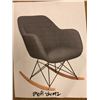 Image 1 : Grey upholstered contemporary rocking chair (Scratch and Dent store return)