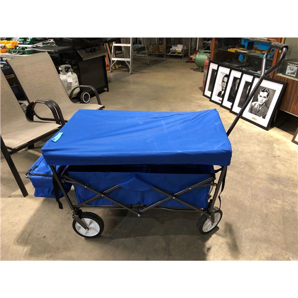 Fold Up 4 wheel rolling handy cart (Scratch and Dent store return)