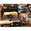 Image 2 : Table lot of assorted office supplies/electronics/games/books/misc. items